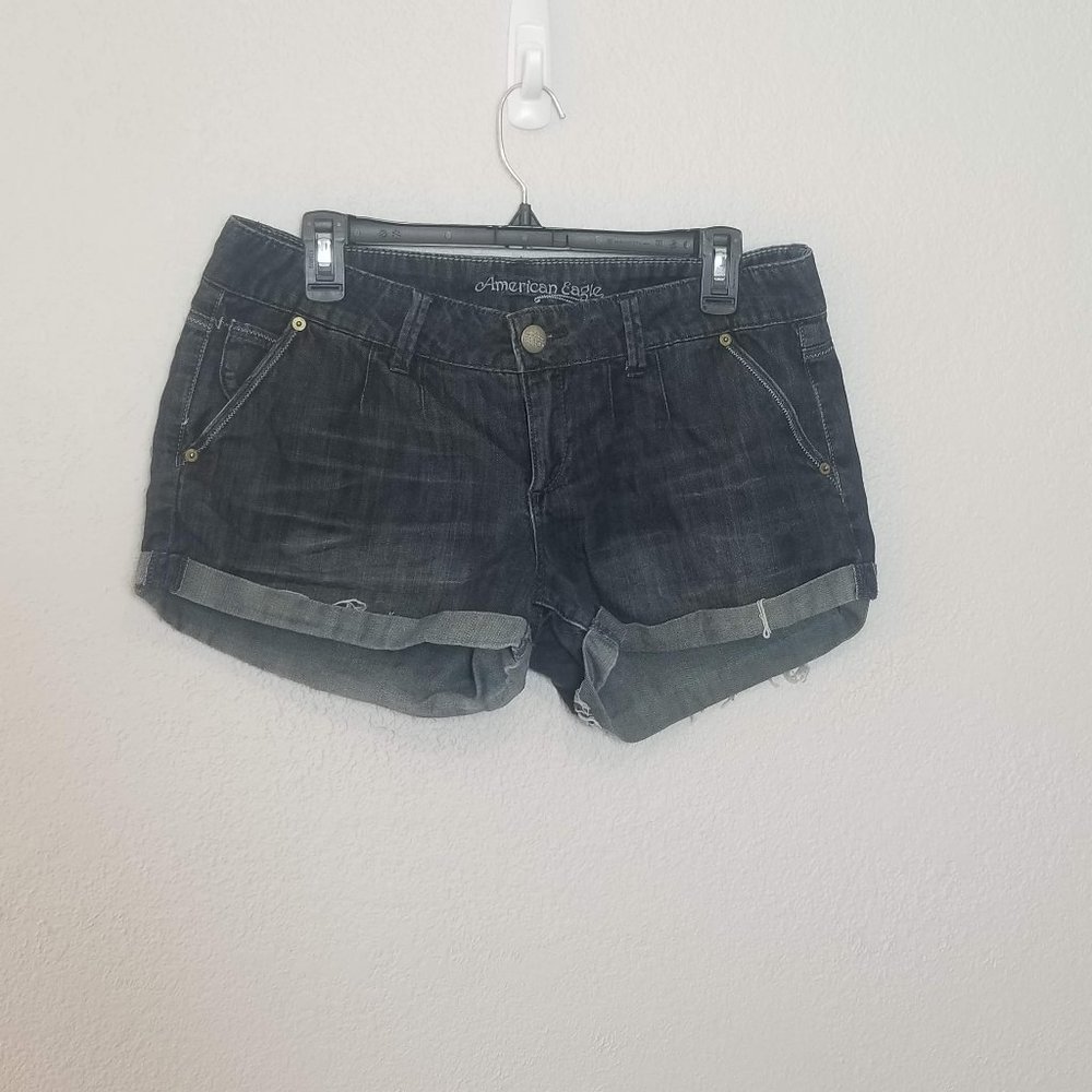 American Eagle Vtg Denim Shortie Shorts Sz 10